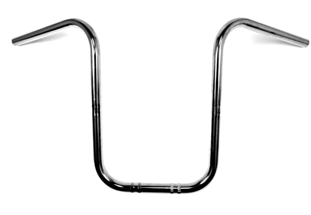 UNIVERSEEL BROMFIETS PUCH MAXI TOMOS Stuur Apehanger 22mm midden hoog chroom Chopper 38 cm hoog met een diameter van 7/8 inch (22mm)