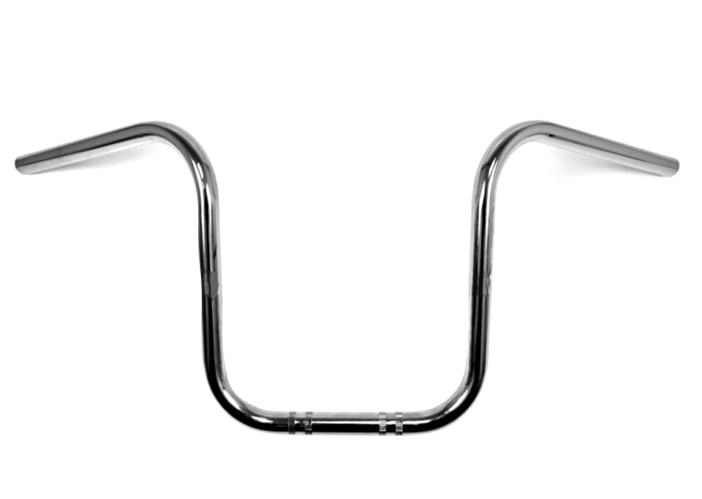 UNIVERSEEL Stuur Apehanger 22mm smal chroom Chopper 30 cm hoog met een diameter van 7/8 inch (22mm)