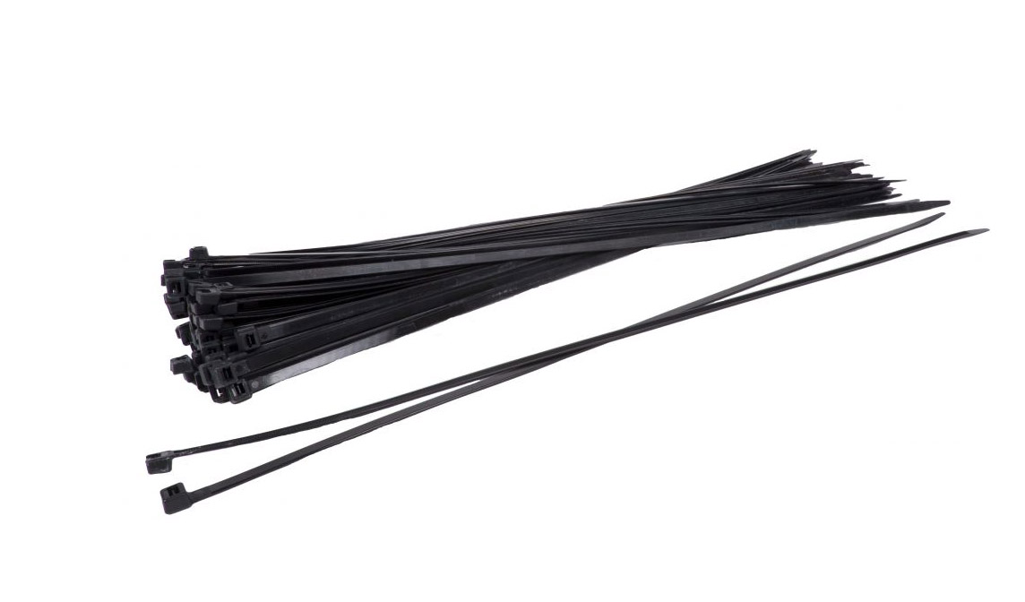 UNIVERSEEL Tie ribs 14cm zwart per 100 stuks verpakt -prijs per 100 ** Kabelbinder