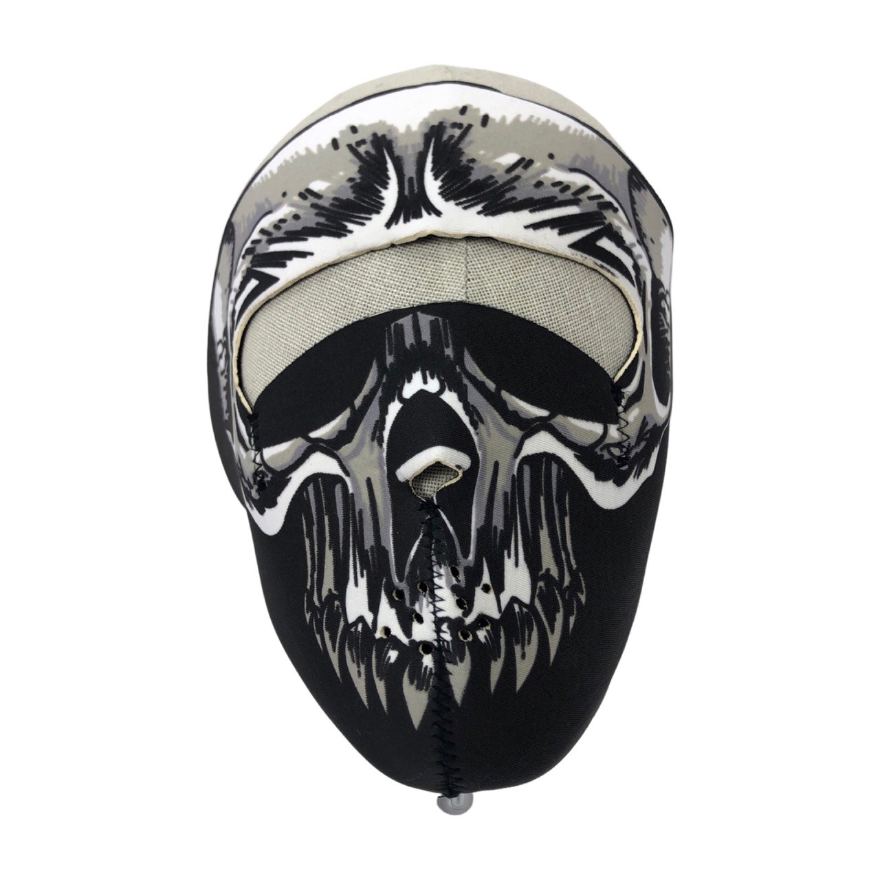 UNIVERSEEL Foam masker Skelet winddicht en zeer warm - Neopreen - 18 CM x 21 CM Moped bandana / masker 