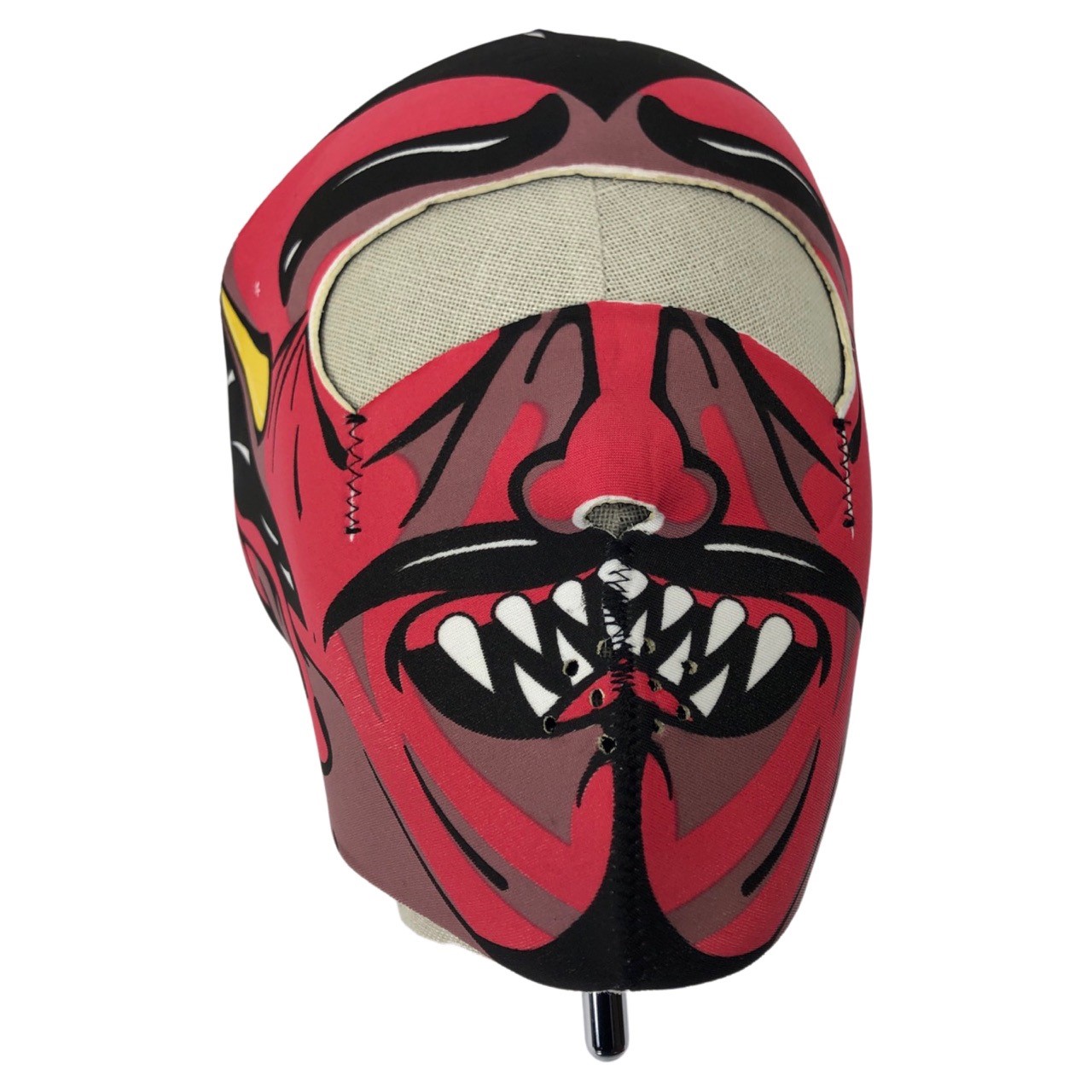 UNIVERSEEL Foam masker Red Devil winddicht en zeer warm - Neopreen - 18 CM x 21 CM Moped bandana / masker 