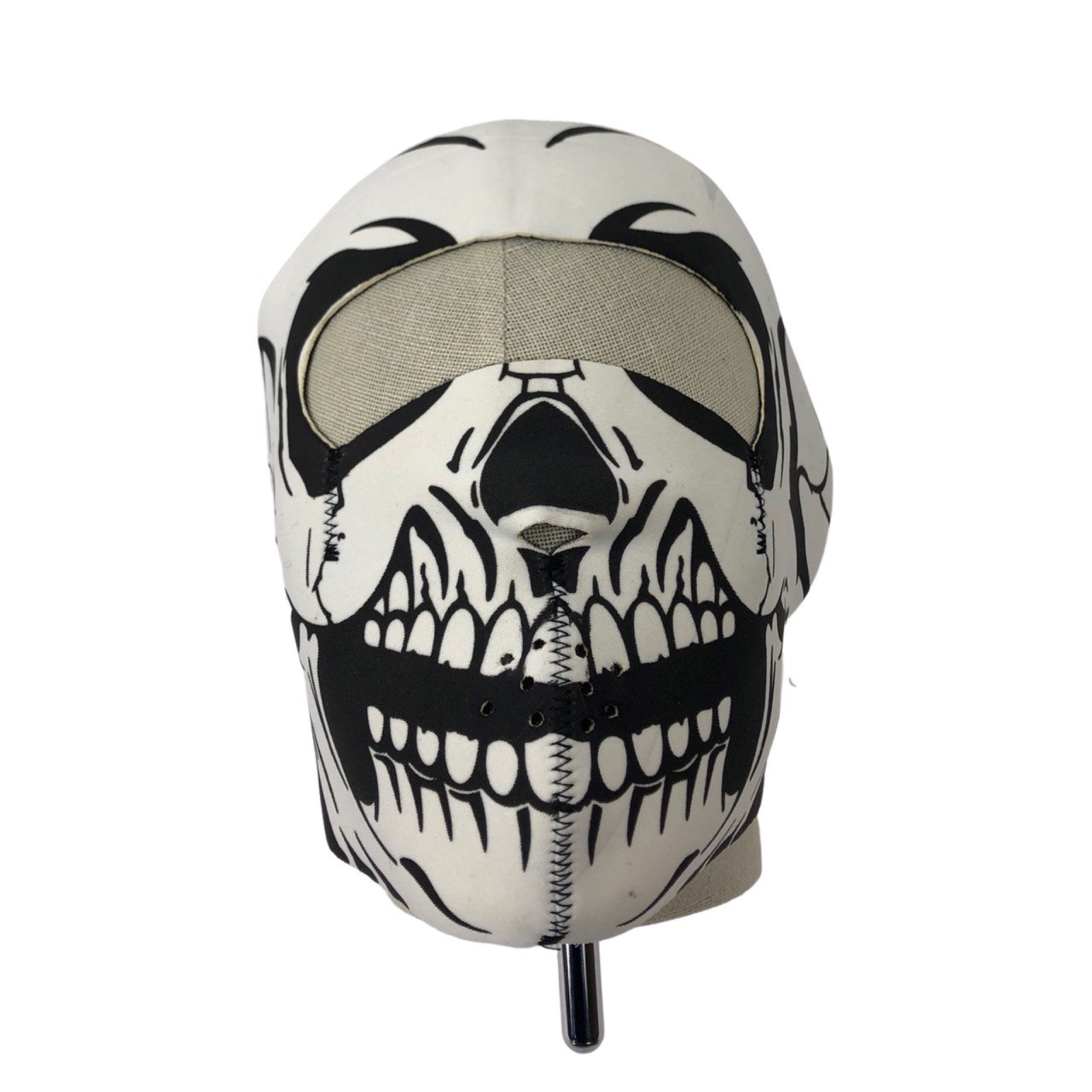 UNIVERSEEL Foam masker groot skelet winddicht en zeer warm - Neopreen - 18 CM x 21 CM Moped bandana / masker 