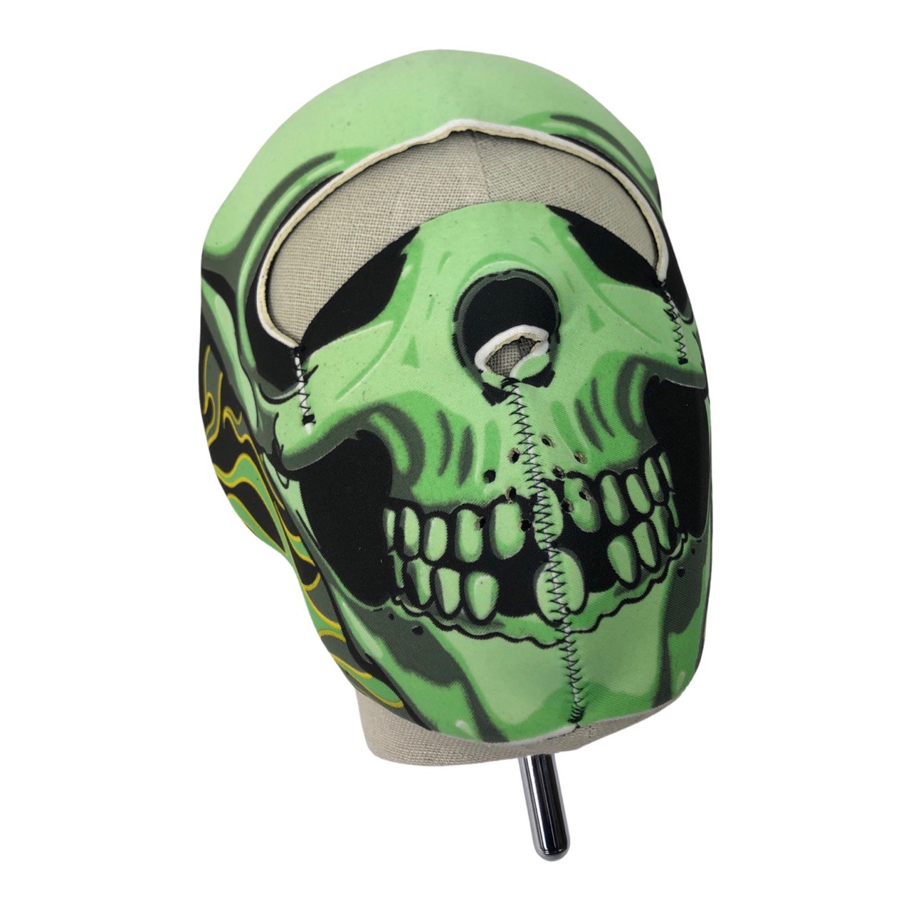UNIVERSEEL Foam masker Toxic skull winddicht en zeer warm - Neopreen - 18 CM x 21 CM Moped bandana / masker 