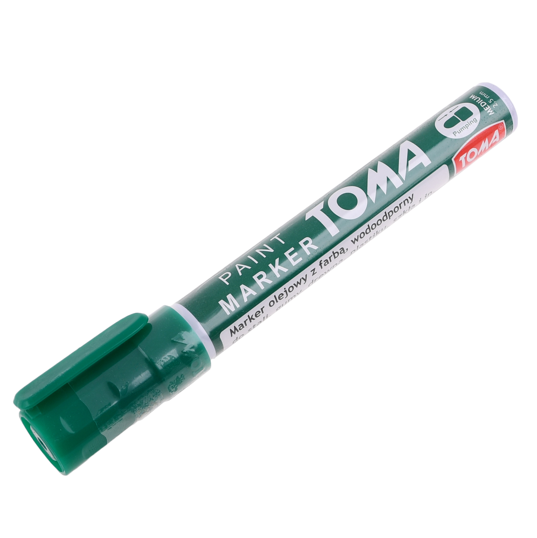 UNIVERSEEL Stift / pen groen voor staal - hout - rubber - kunststof - glas en banden - bandenstift (made in EU)