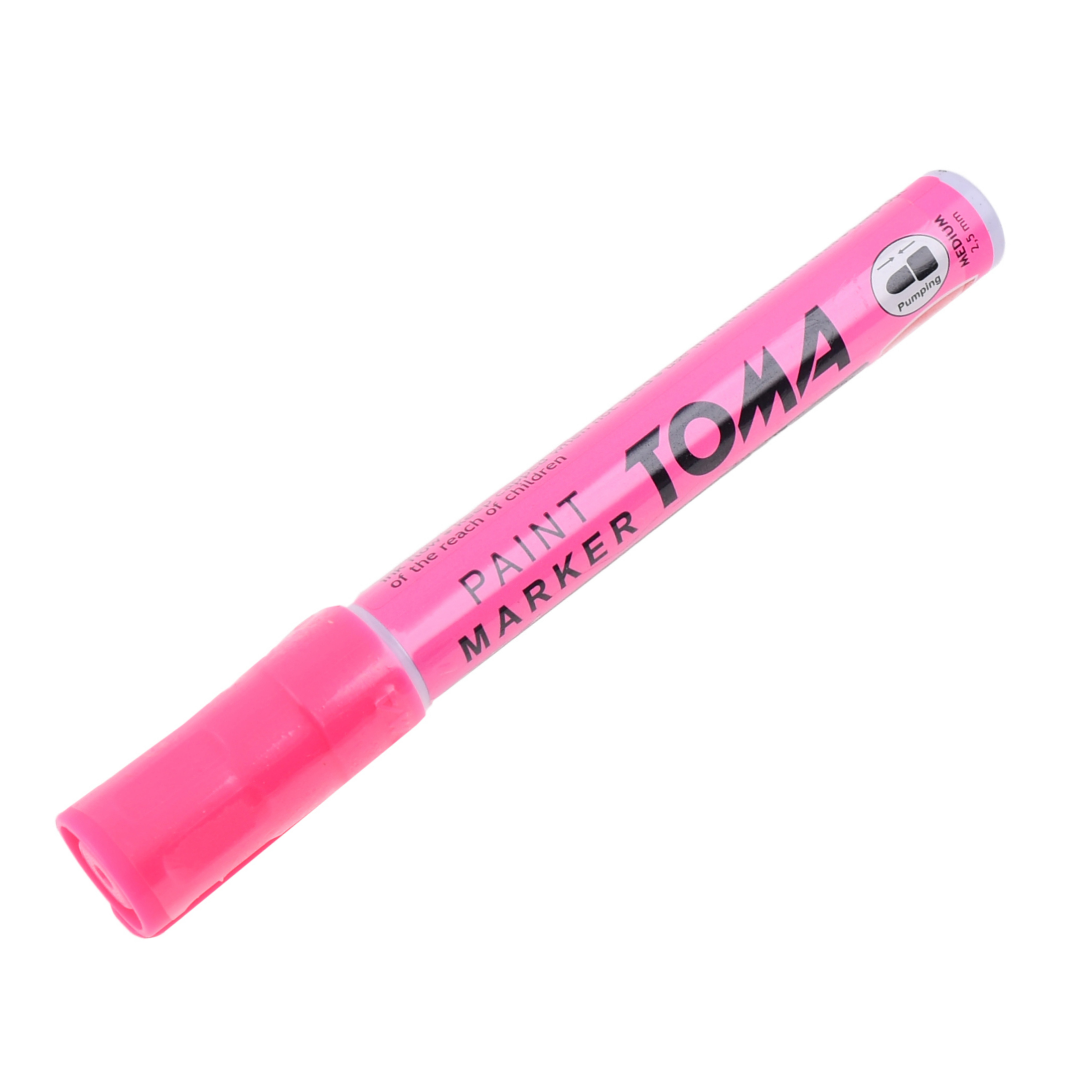 UNIVERSEEL Stift / pen roze voor staal - hout - rubber - kunststof - glas en banden - bandenstift (made in EU)