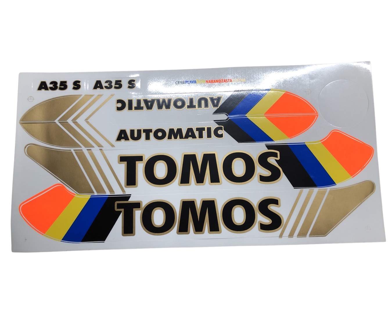 TOMOS Stickerset Tomos Automatic A35 S kleur sticker