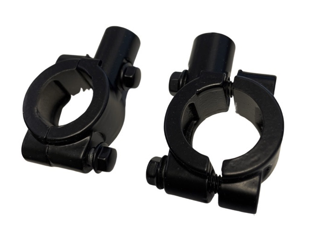 UNIVERSEEL Spiegel adapter steun klem 22 mm stuur - 8 mm zwart set
