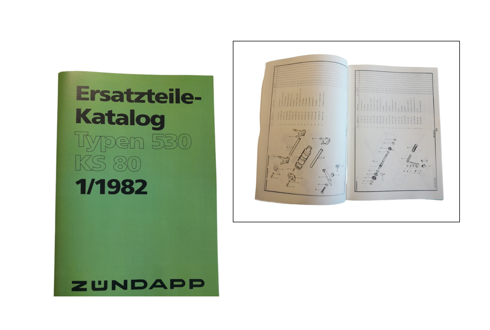 ZUNDAPP ZÜNDAPP Onderdelen catalogus Zundapp KS80 530-00.002 (duits) 